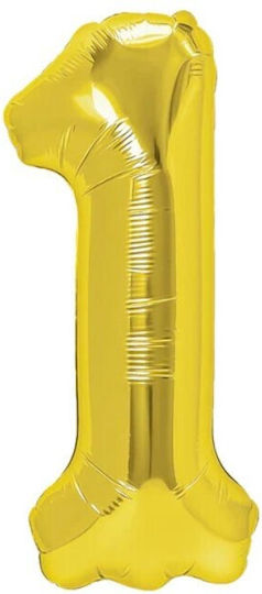 Număr 1 Folie Auriu 40 cm