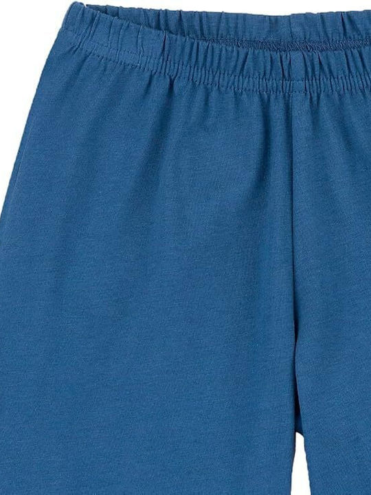 Chicco Pijama Copii de Vară din Bumbac Albastră