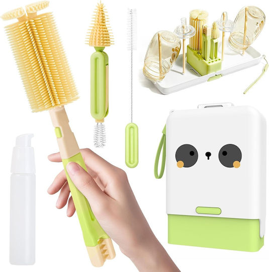 Alista Home Perie De Curățare Pentru Biberoane Verde 7 Bucăți