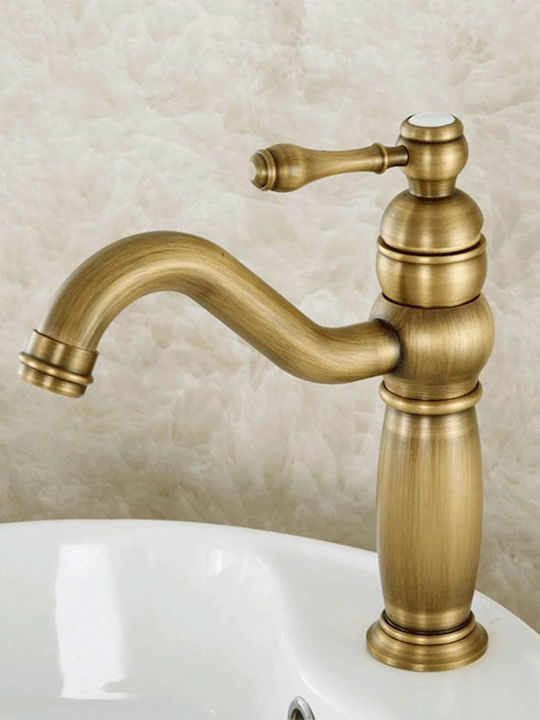 Baterie Amestecătoare Pentru Chiuvetă Bronzată