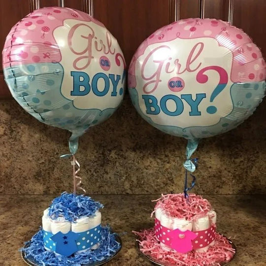 Balon Rotund Dezvăluire De Gen Folie Albastru 45cm
