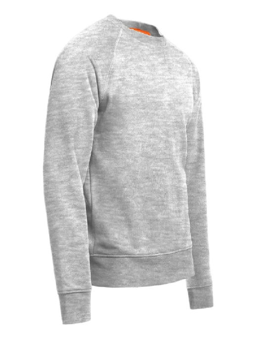 Unisex Φούτερ Εργασίας Μελανζέ Remo Pro Sweatshirt Grey Melange