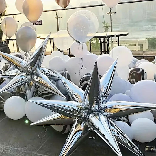 Alista Home Luftballon Stern Folie Jumbo Silber 66cm