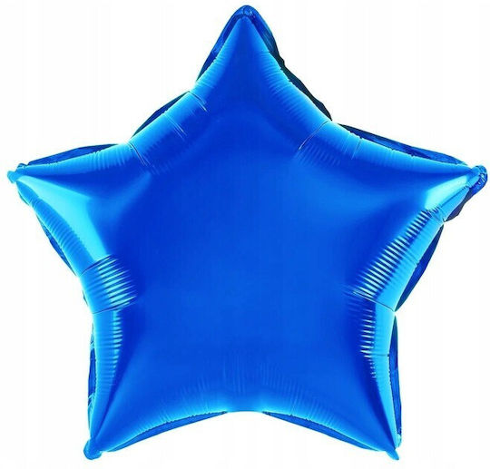 Luftballon Stern Folie Blau 40cm