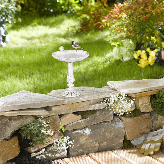 Relaxdays Cadă De Păsări Din Fontă Decorațiune Pentru Grădină Design Antic Hrănitoare De Păsări Albă Bol De Apă Pentru Păsări Sălbatice Relaxdays Cadă De Păsări Din Fontă Decorațiune Pentru Grădină Design Antic Hrănitoare De Păsări Albă Bol De Apă Pentru Păsări Sălbatice