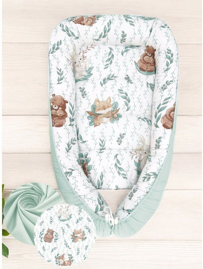 MimiNu Perna Pentru Bebeluși Tip Cuib Lulu Natural 55x75 cm