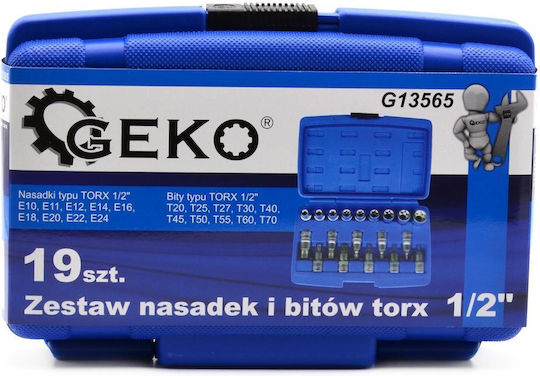 Geko Set 19 Torx-Schlüssel