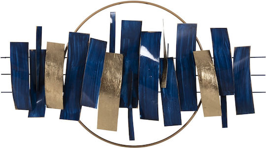 Freebox Geometric Wall Decor Element Blue Made of Metal