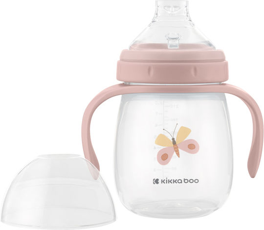Kikka Boo Hedgehugs Baby Sippy Cup Silicone With Handles Pink For 6m+ 240ml