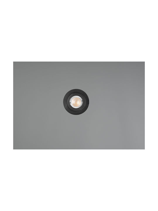 Φωτιστικό Χωνευτό Trio Lighting Lamont 635310132 Μαύρο Ματ Black Mat 3000k