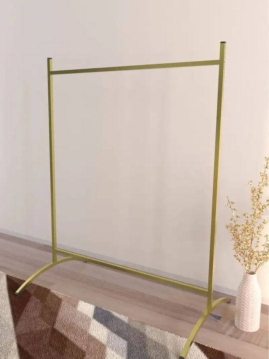 SteweHome Kleiderständer Mit Metallischem Rahmen Gold 100x60x129 Cm