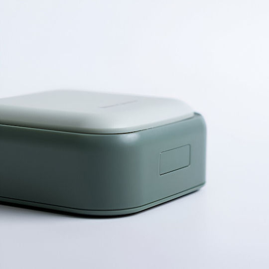 Cutie Mini Pentru Depozitarea Medicamentelor Alista Home 4 Compartimente Închidere Etanșă Portabilă Pătrată Verde Pp 7.5x7.5x3 Cm