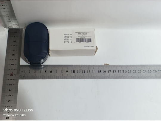 Organizator Medicamente Alista Home Dispozitiv Tăiere Zdrobire Pastile Ideal Călătorii Portabil Perie Curățare Compartiment Depozitare 8.5x4.5x2.5 Cm Albastru