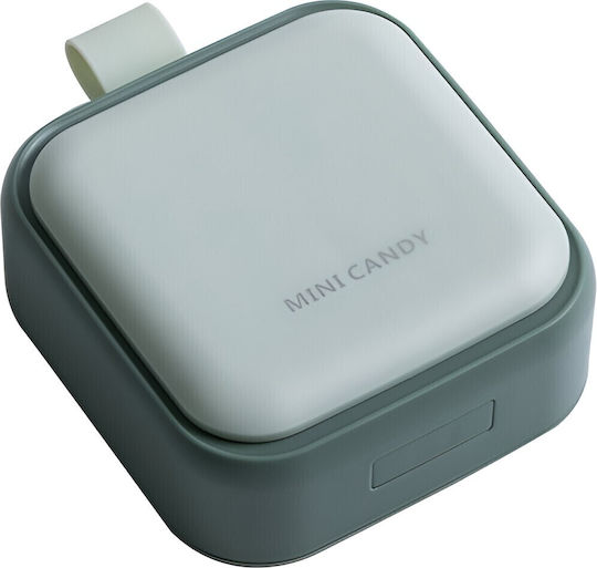 Cutie Mini Pentru Depozitarea Medicamentelor Alista Home 4 Compartimente Închidere Etanșă Portabilă Pătrată Verde Pp 7.5x7.5x3 Cm