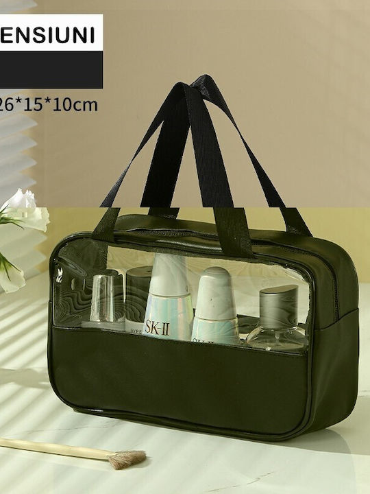 Geantă Cosmetică Neseser Pentru Călătorie Organizare Material Textil Pvc Impermeabil Portabil 26 X 15 X 10 Cm Negru Geantă Cosmetică Neseser Pentru Călătorie Organizare Material Textil Pvc Impermeabil Portabil 26 X 15 X 10 Cm Negru
