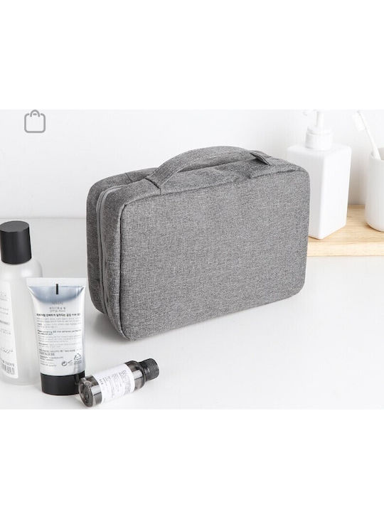 Geantă Cosmetică De Călătorie Alista Home Material Textil Rezistentă La Apă Gri 12 5 X 9 X 22 Cm