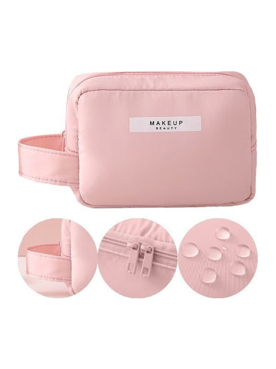 Neseser Alista Home Mâner Material Impermeabil Cosmetice 16 X 11 X 7 Cm Roz
