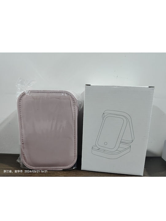 Neseser De Machiaj Alista Home Geantă Cosmetică Oglindă Led 3 Moduri De Lumină Încărcare Usb Baterie 1200 Mah Organizator De Cosmetice 4 Compartimente Piele Ecologică Roz 16.5x11.5x6 Cm Neseser De Machiaj Alista Home Geantă Cosmetică Oglindă Led 3 Moduri De Lumină Încărcare Usb Baterie 1200 Mah Organizator De Cosmetice 4 Compartimente Piele Ecologică Roz 16.5x11.5x6 Cm