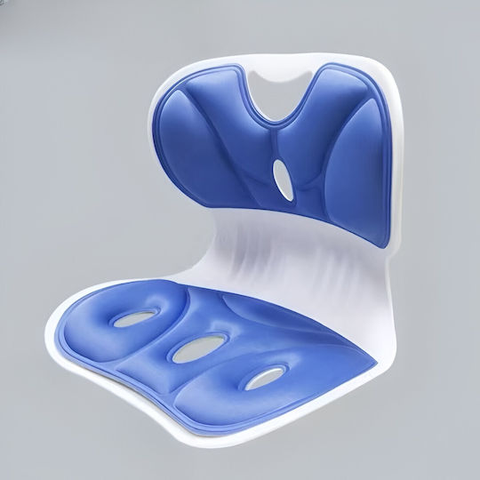 Alista Home Perna Medicală Pentru Înapoi Din Spumă De Memorie Cu Gaura 36x34x33cm Albastră