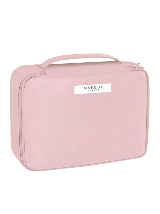 Geantă De Călătorie Alista Home Cosmetice Articole De Toaletă Material Impermeabil 2 În 1 Buzunar Interior Detasabil 23 X 16 X 8 Cm Roz