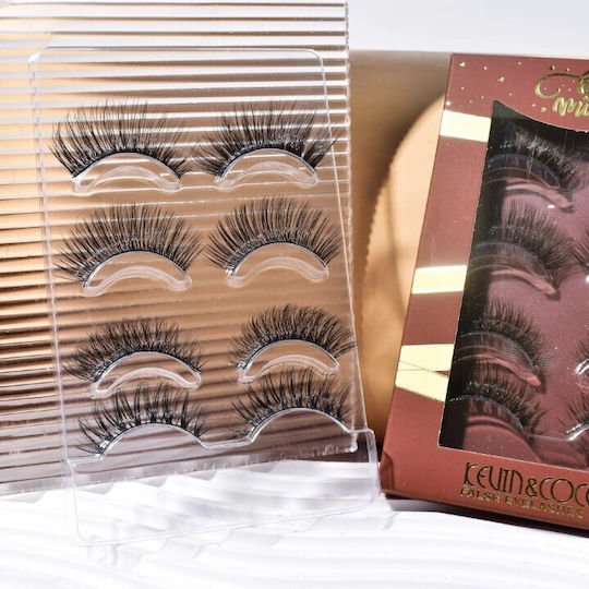 Set 4 Paare Falsche Wimpern Kevin Coco Größe 2