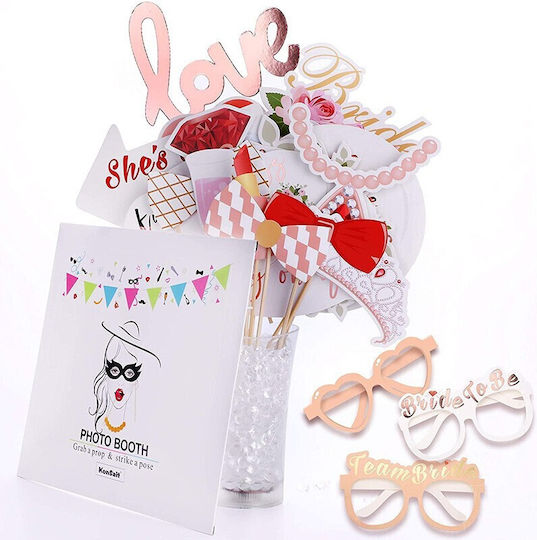 Set 23 Accesorii Petrecere Alista Home Cabina Foto Props Tematică Petrecere Burlăcițe Roz