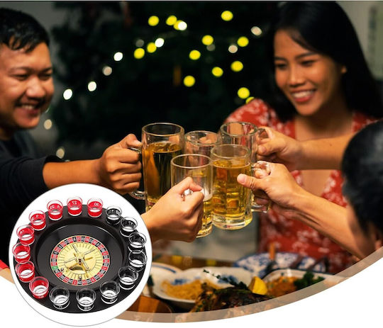 Alista Home Roulette Game Shot Glasses Blackjack Game Board 31 Cm Multicolor
