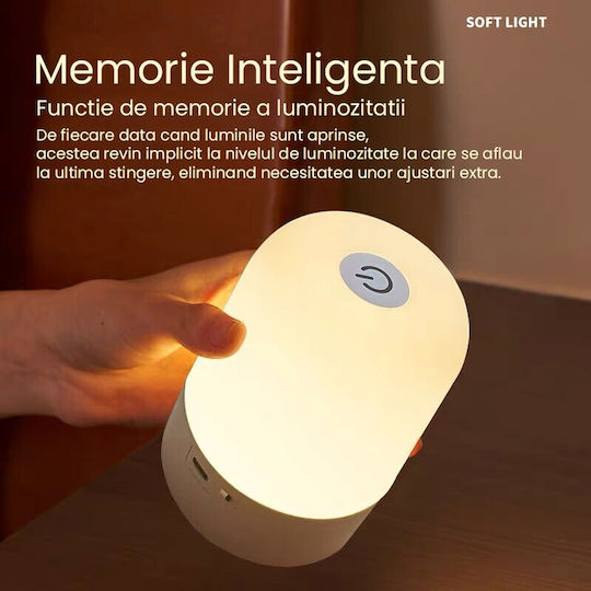 Alista Home Led Kids Decorative Touch Lamp White 11x8x8cm