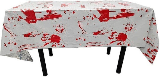 Husă De Masă Alista Home Cu Folie Tematică Halloween Help Me 137 X 183 Cm Alb Roșu