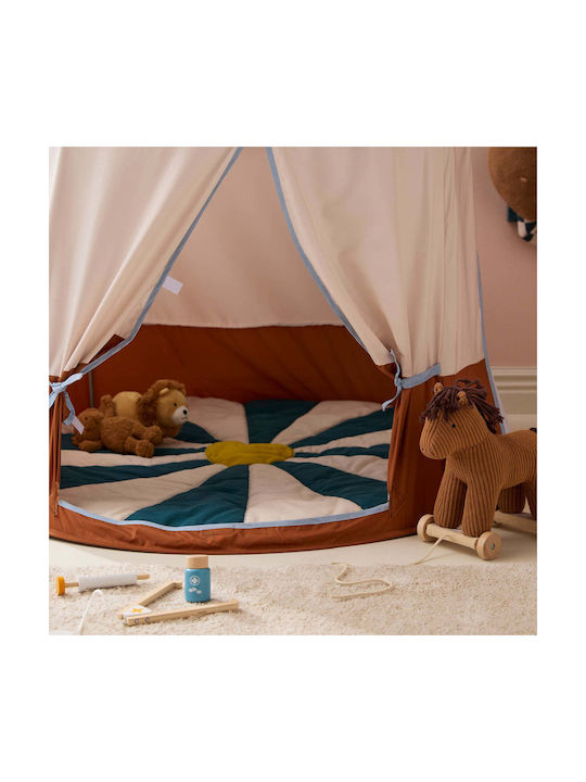 Kids Concept Kids Rug Petrol Blue 112x112cm Thickness 20mm