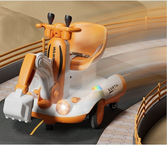 Excavator Electric Pentru Copii 6 Volți Galben Pentru 2+ Ani