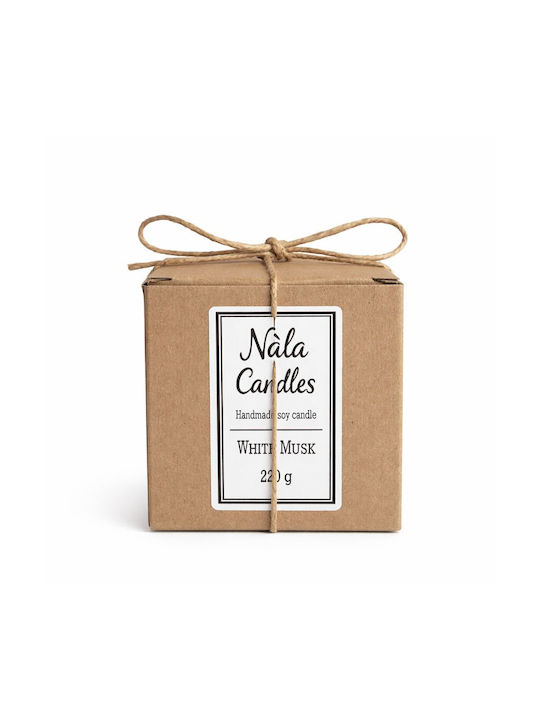 Aromatisches Soja-Kerze Nàla in Gefäß mit Zitronen-Parfüm 220g
