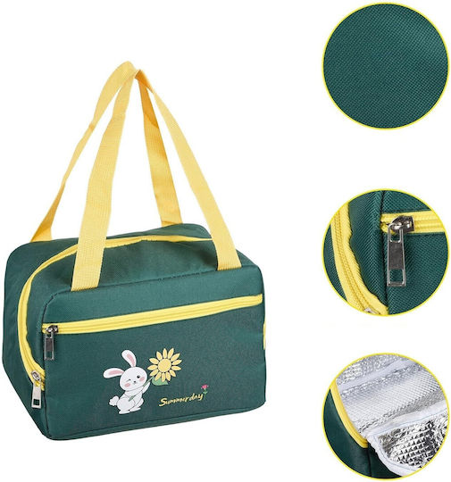 Alista Home Geantă Izotermică De Mână Pentru Prânz Școlar 6.4 Litri Verde 21x20x30cm