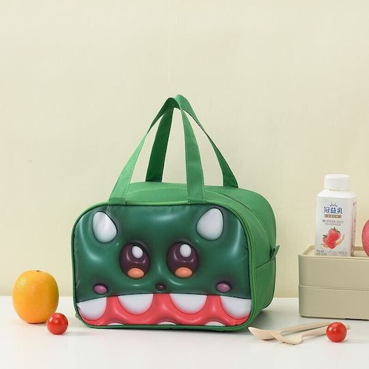 Alista Home Geantă Izotermică De Prânz Școlară De Mână Verde 20x18x27.5cm