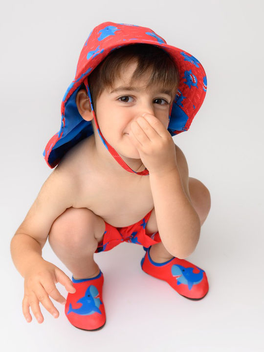 Zoocchini Kids Swimwear Swim Shorts Red