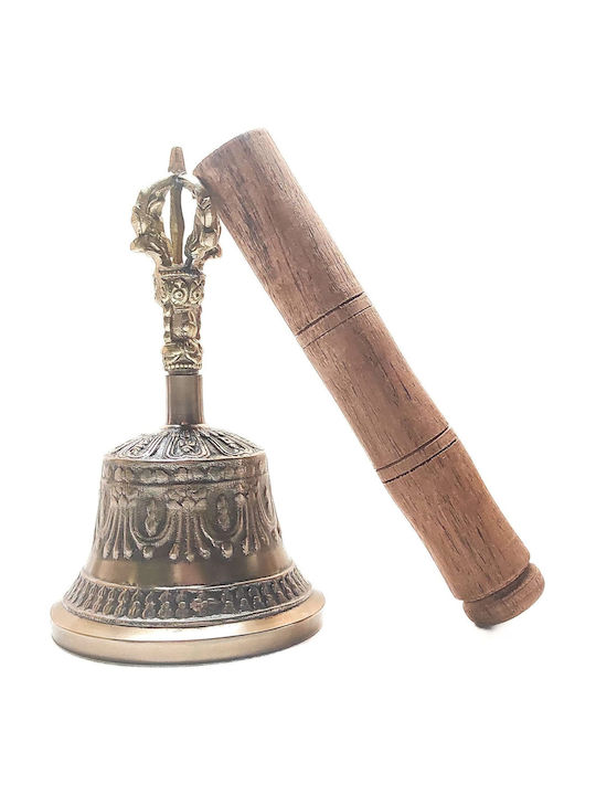 Θιβετιανό Κουδούνι Καμπάνα Dorje Ραβδί Meditation Bell 12cm