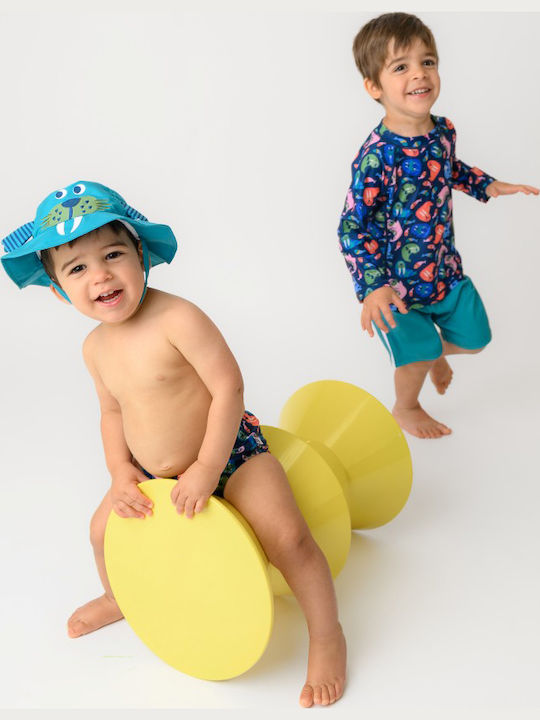Zoocchini Kinder Bademoden-Set mit Schirm Blau
