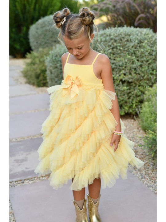 Παιδικό Φόρεμα Τούλινο Yellow