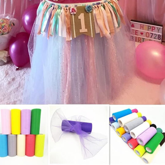 Tulle Decorativ Alista Home Lățime 15 Cm Lungime 22 Cm Poliester Alb