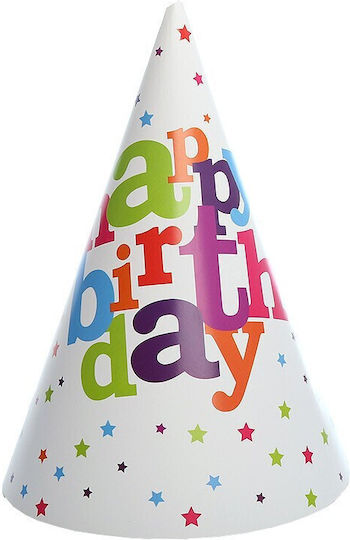 Set 6 Pălării De Petrecere Alista Home Colecția Happy Birthday Multicolor