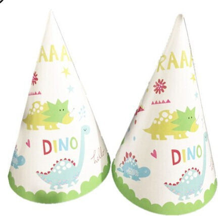Set 6 Pălării De Petrecere Alista Home Dino Park Colecție 20 X 14 Cm Carton Multicolor
