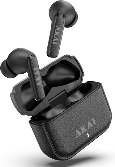 Akai Proffesional BTE-J700 In-ear Bluetooth Handsfree Earphones with Charging Case Black