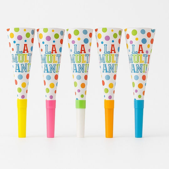 Set 6 Blowouts Alista Home Happy Birthday Collection 20 Cm Cardboard Multicolor
