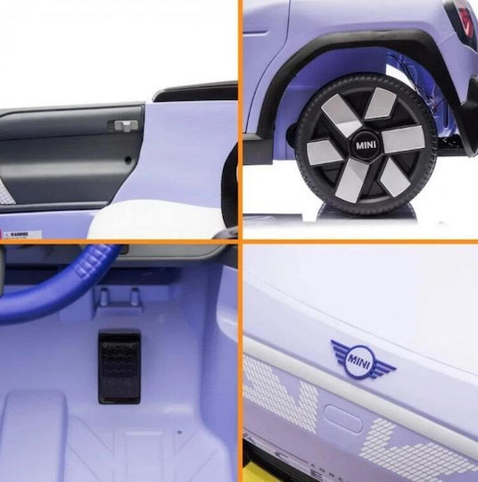 Mini Cooper Aceman Cu Un Loc cu Telecomandă Licențiat 12 Volți Mov pentru 2+ Ani