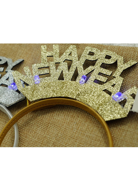 Bentita De Păr Happy New Year Culoare Aurie Mărime Standard Alista Home