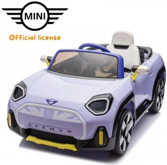 Mini Cooper Aceman Cu Un Loc cu Telecomandă Licențiat 12 Volți Mov pentru 2+ Ani