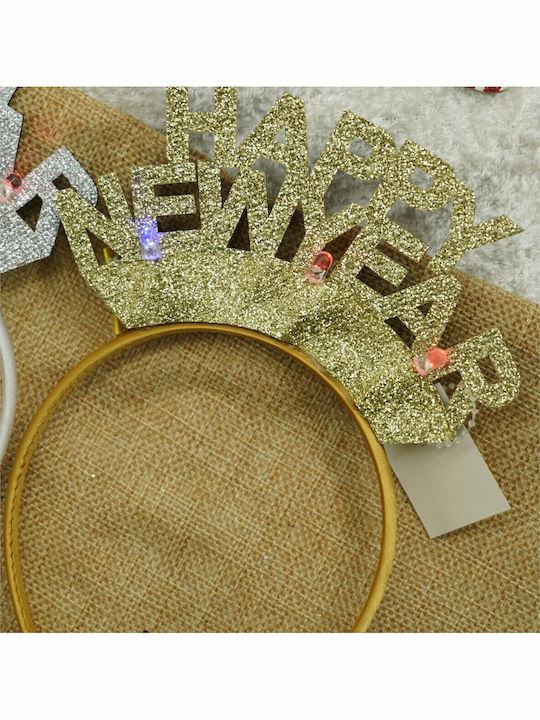 Bentita De Păr Happy New Year Culoare Aurie Mărime Standard Alista Home