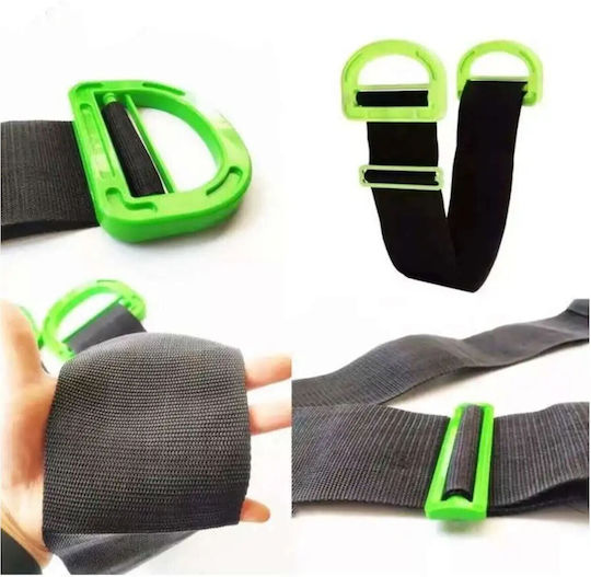 Curea Elastică Tip Bandă Transport Obiecte Grele Alista Home Lungime Maximă 1,7 M Capacitate De Încărcare 100 Kg Negru Verde