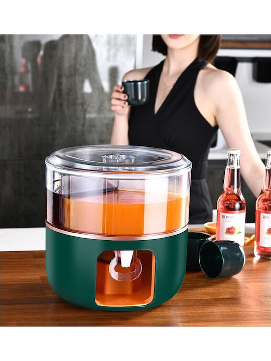Alista Home Dozator De Apă 3 Compartimente Rotative Capacitate Mare 6l Verde