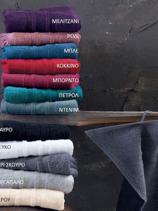 Rythmos Bath Towel Laura 100x150cm Light Gray Weight 500gr/m²